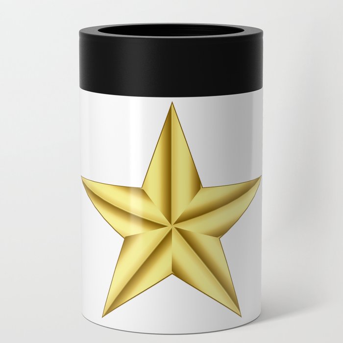 Military General Gold Star Can Cooler