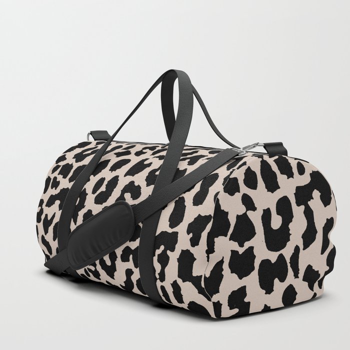 Tan Leopard Duffle Bag