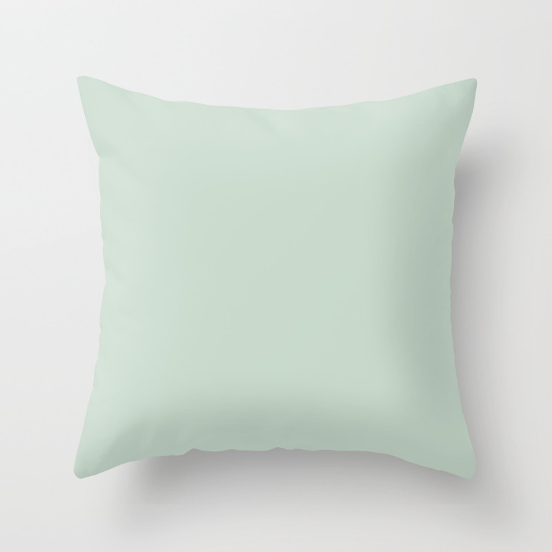 Stylish Grey And Light Green Throw Pillow By Marinaklykva Society6