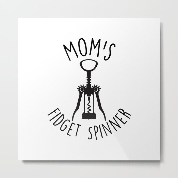 Mom's Fidget Spinner Metal Print