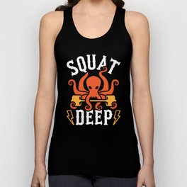 Squat Deep Kraken Unisex Tank Top