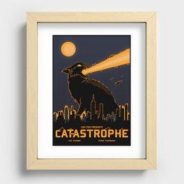 Cat-astrophe Recessed Framed Print