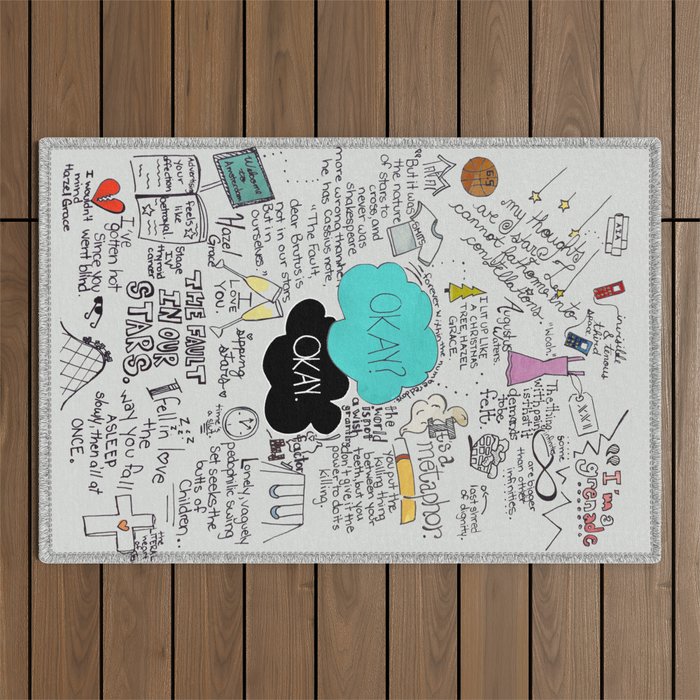 The Fault in Our Stars- John Green Outdoor Rug