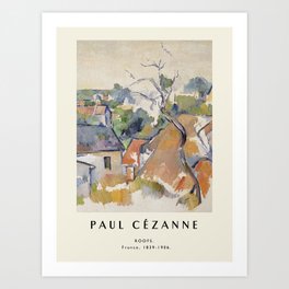 Poster-Paul Cézanne-Roofs. Art Print