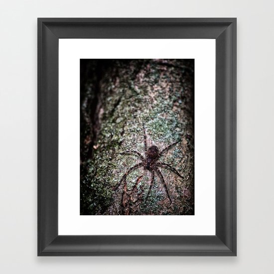Creepy Spider Framed Art Print