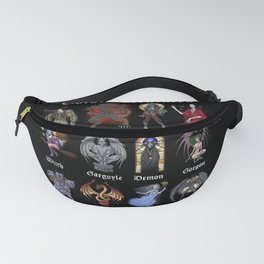Gothic Mythical Creatures Fanny Pack