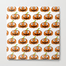 Halloween Pumpkin Background 15 Metal Print