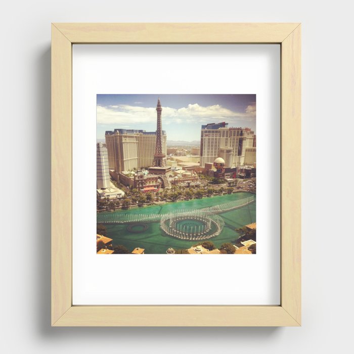 Las Vegas Recessed Framed Print