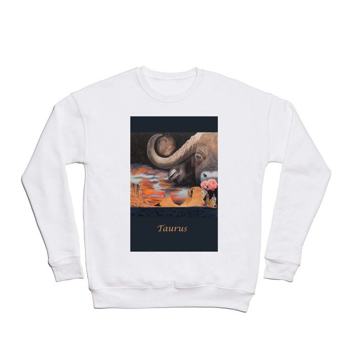 Taurus- The Zodiac Wildlife Series Crewneck Sweatshirt