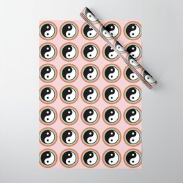 Hippie Yin Yang Pattern Wrapping Paper