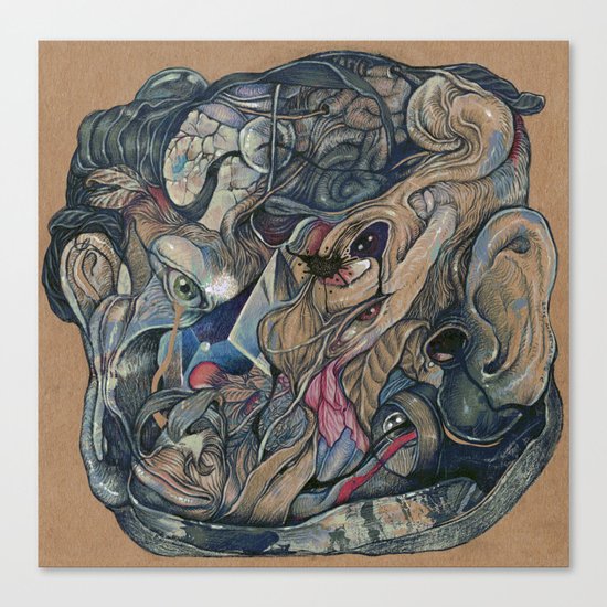 mind-face Canvas Print