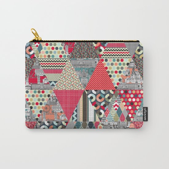 London triangle quilt Carry-All Pouch