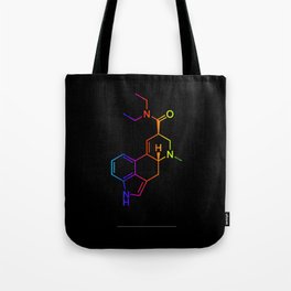 LSD color in black Tote Bag