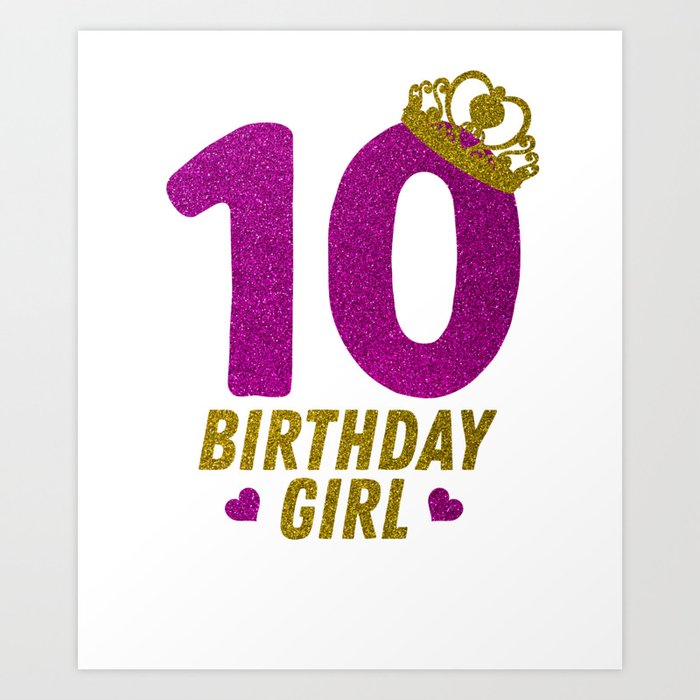 Princess 10Th Birthday Shirt For Girls 2008 10 Year Old ...