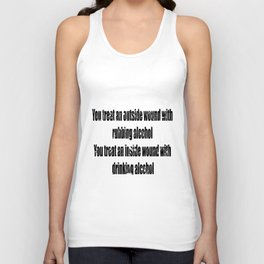 Nick Miller Alcohol Quote Unisex Tank Top