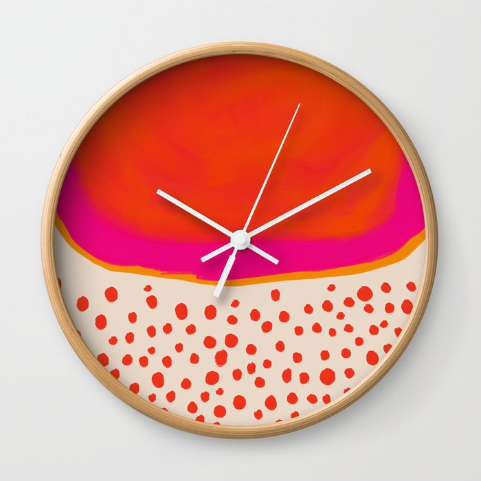 Rainfall in the Daylight - Abstract Studies Wall Clock