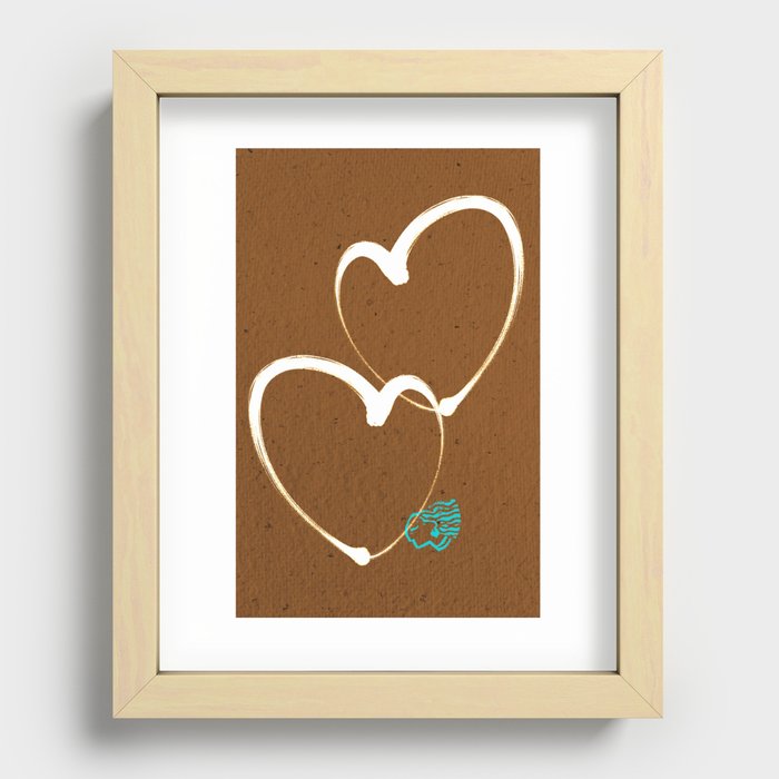 Hearts Recessed Framed Print