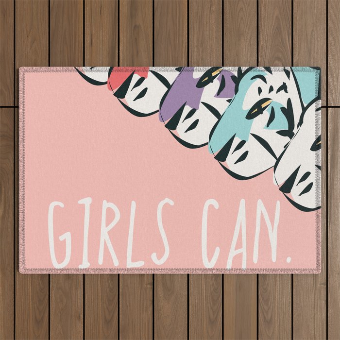 Girls Can. 001 Outdoor Rug