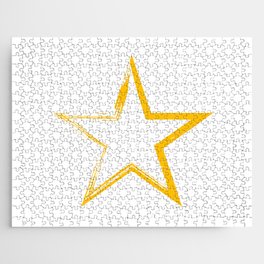 Yellow Star Jigsaw Puzzle