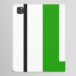 Letter L (Green & White) iPad Folio Case