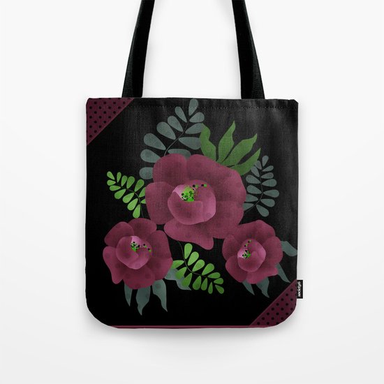 Burgundy roses. Tote Bag
