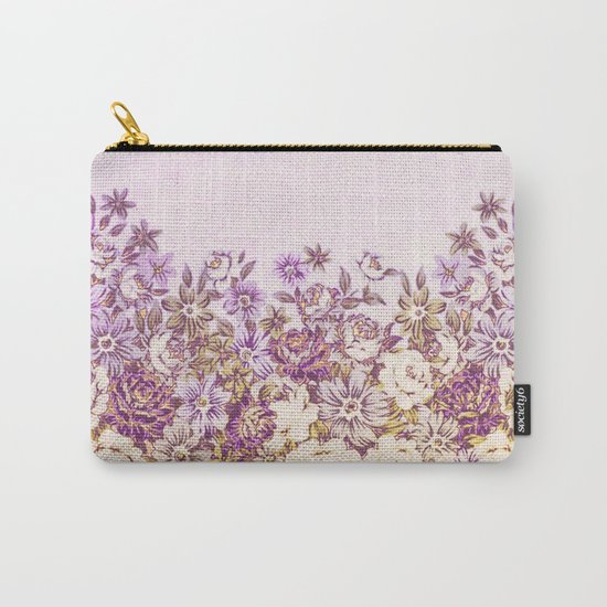 floral decor in vintage tones Carry-All Pouch