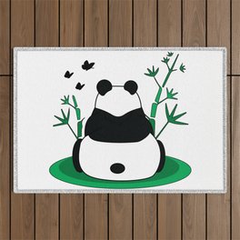 Peaceful Panda Outdoor Rug