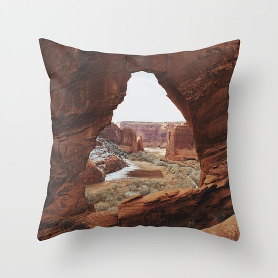 Window Rock Throw Pillow