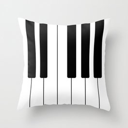 Piano Keys Music Throw Pillow