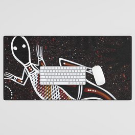 Authentic Aboriginal Art - Lizard  Desk Mat