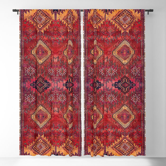 N200 - Berber Moroccan Heritage Oriental Traditional Moroccan Style Blackout Curtain
