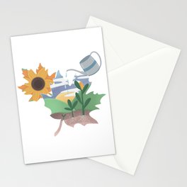 Last Leaves: Growth Art Stationery Card