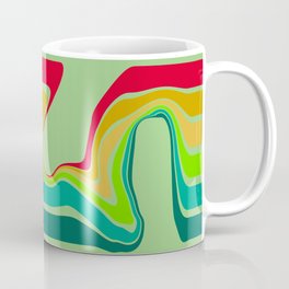 abstract retro strpes with a man Coffee Mug