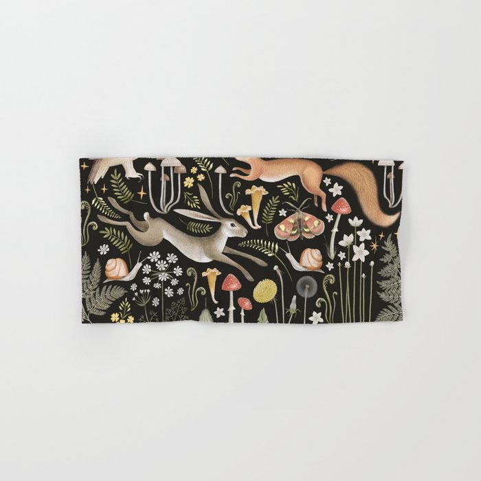 Enchanted Magical Midnight Forest II Hand & Bath Towel