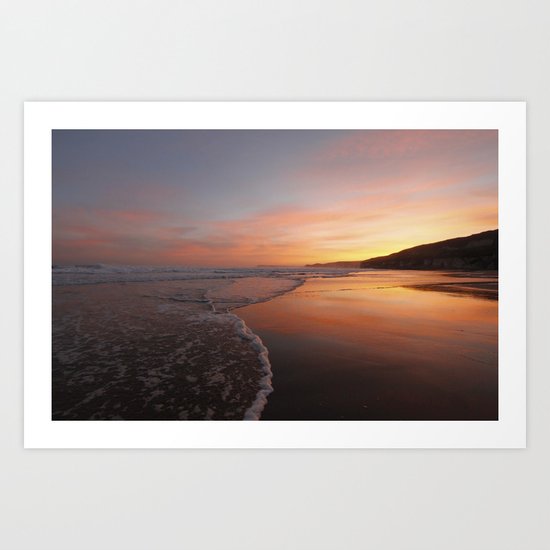 Last light at Dusk Art Print