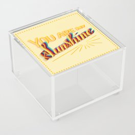 You are my Sunshine Rainbow Acrylic Box