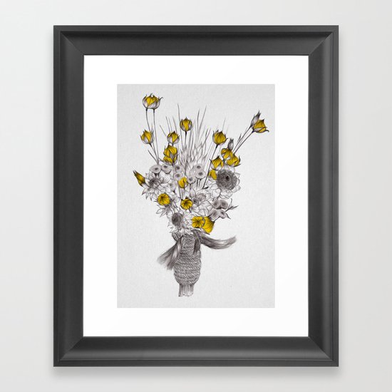 Les Fleurs Framed Art Print