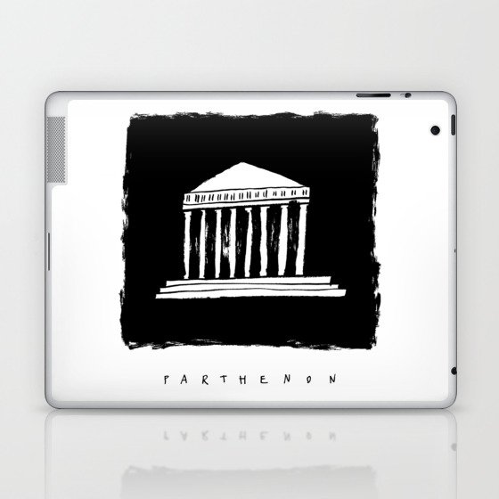 Parthenon in ink Laptop & iPad Skin