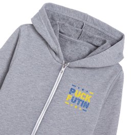 Puck Futin Fuck Putin Ukrainian War Kids Zip Hoodie