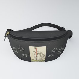 ACE OF WANDS / BLACK  Fanny Pack