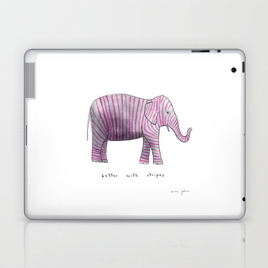better with stripes Laptop & iPad Skin