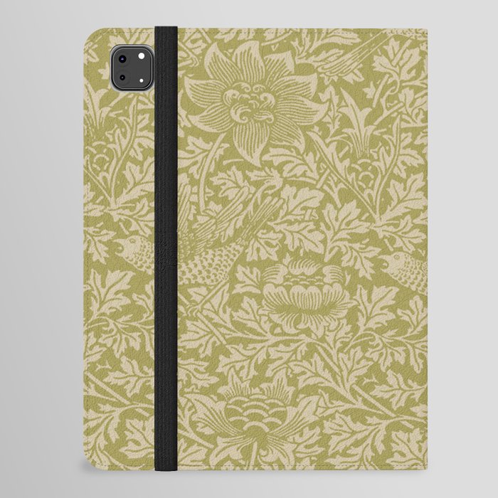 William Morris Bird and Anemone Olive Green iPad Folio Case