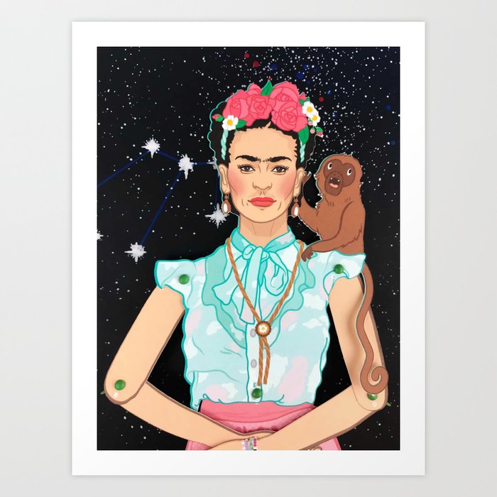 Frida Kahlo Articulated Paper Doll Kit Art Print