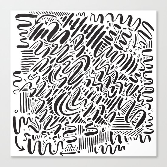 SQUIGGLY WIGGLY Canvas Print
