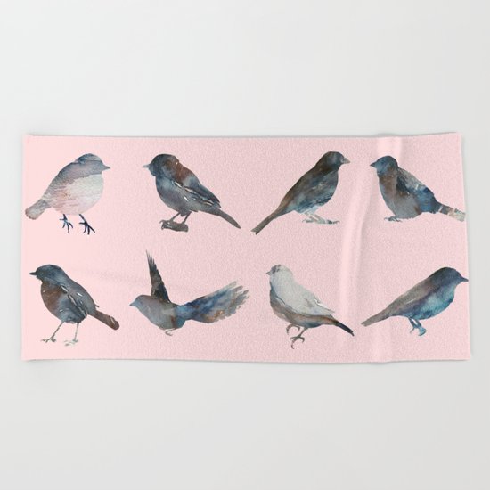 Sparrow Catalog Pink Beach Towel