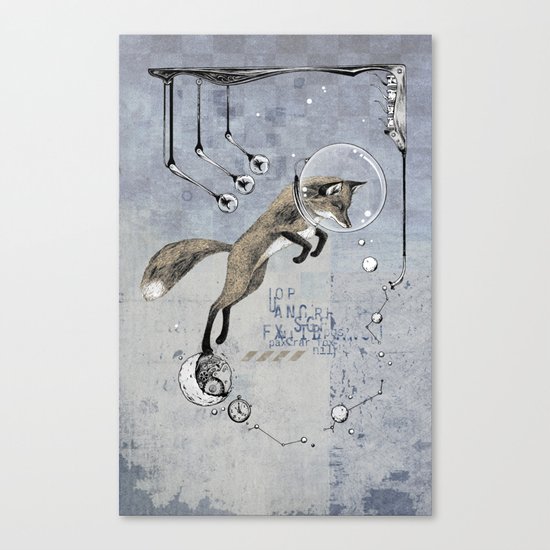 Relativity Fox Trot Canvas Print
