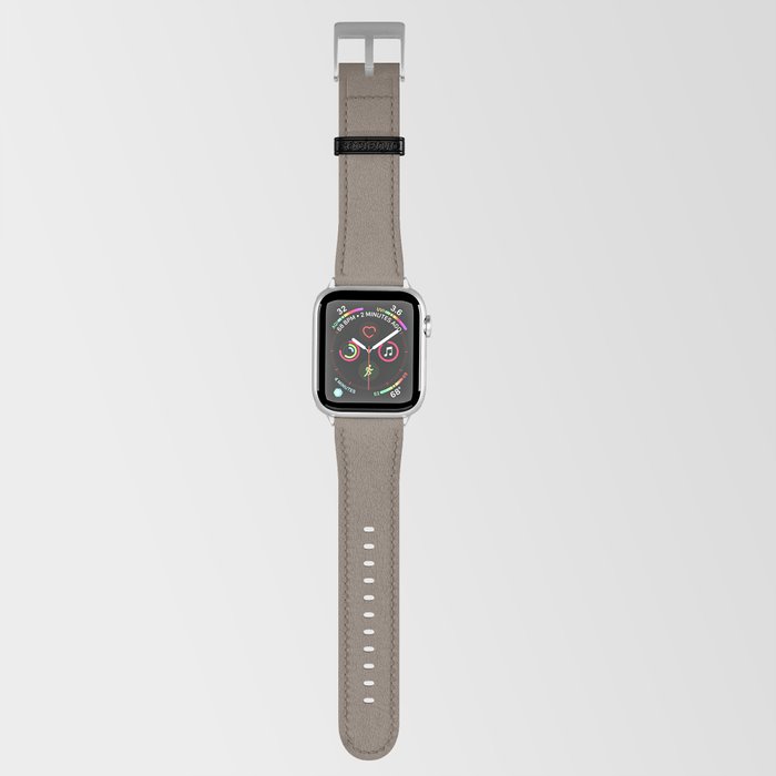Dark Brown Solid Color Autumn Shade Earth-tone Pairs Pantone Caribou 18-1017 TCX Apple Watch Band