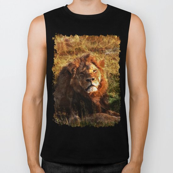 Cecil, the Lion Biker Tank