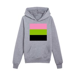 Just three colors 2 pink,green,black Kids Pullover Hoodies