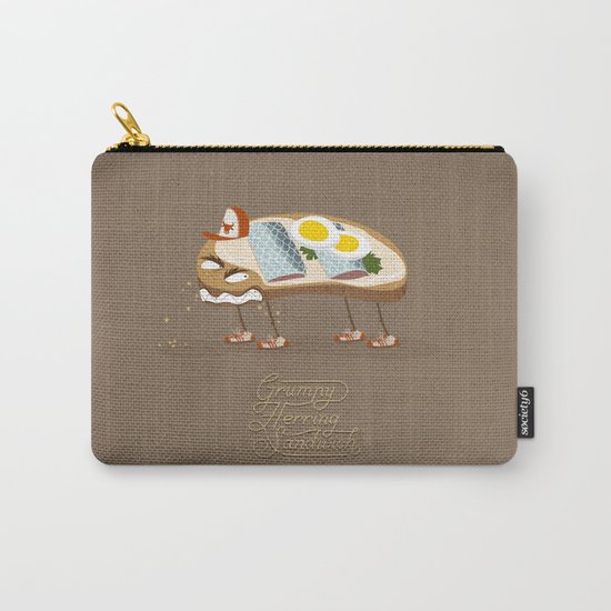 Grumpy Herring Sandwich Carry-All Pouch